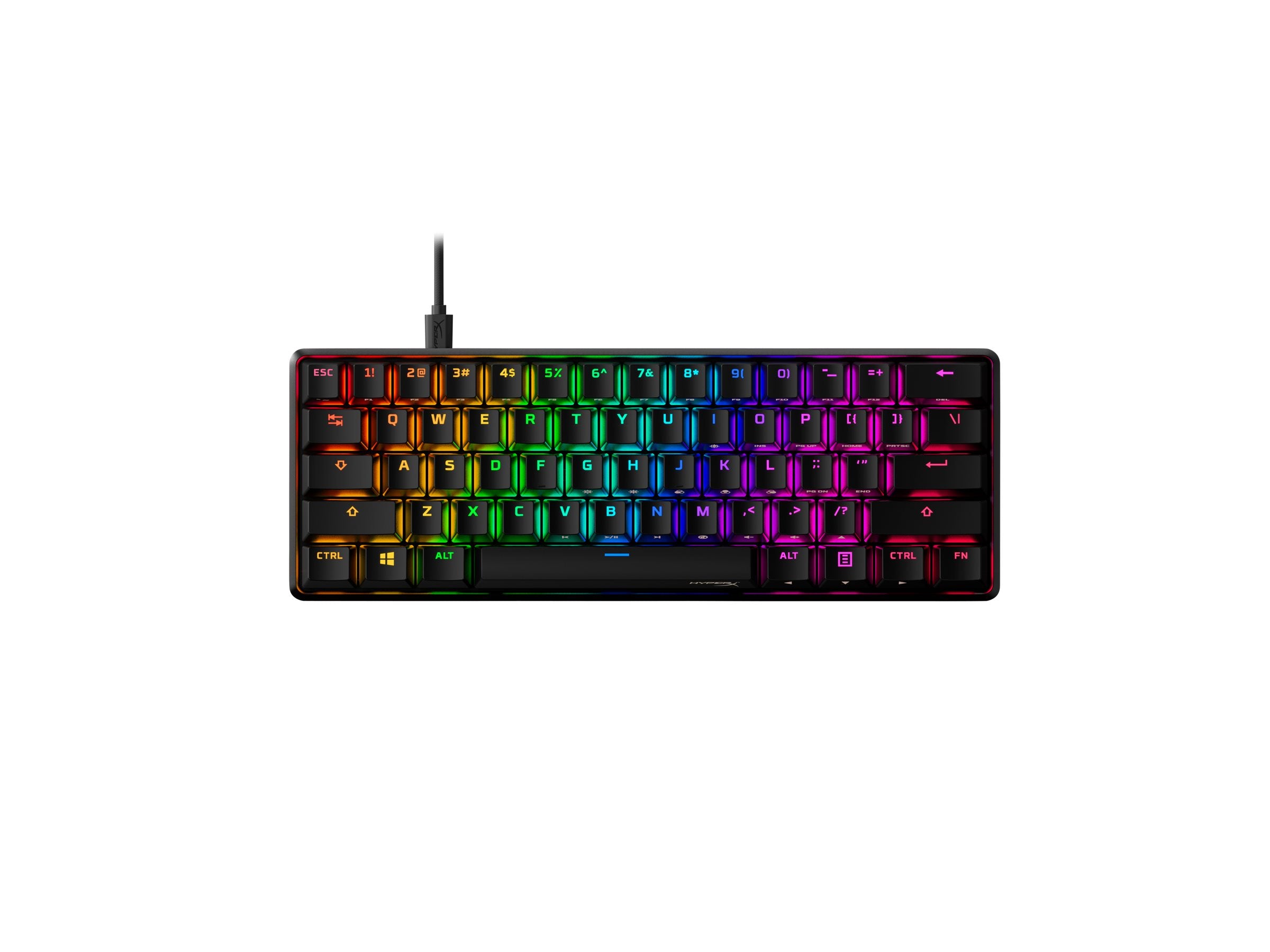 HP HyperX Alloy Origins HX Red Gaming Keyboard 60-GR (P) Detailansicht der Tasten