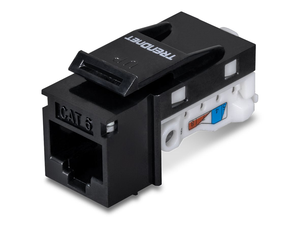TRENDNET TC-K25C6BK Cat6 RJ-45 Keystone 25er Pack Vorderansicht