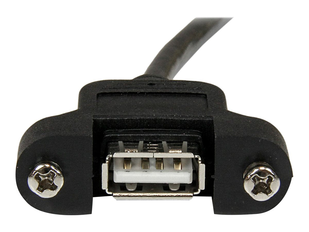 STARTECH.COM 3ft Panel Mount USB Cable A to A - F/M Detailansicht