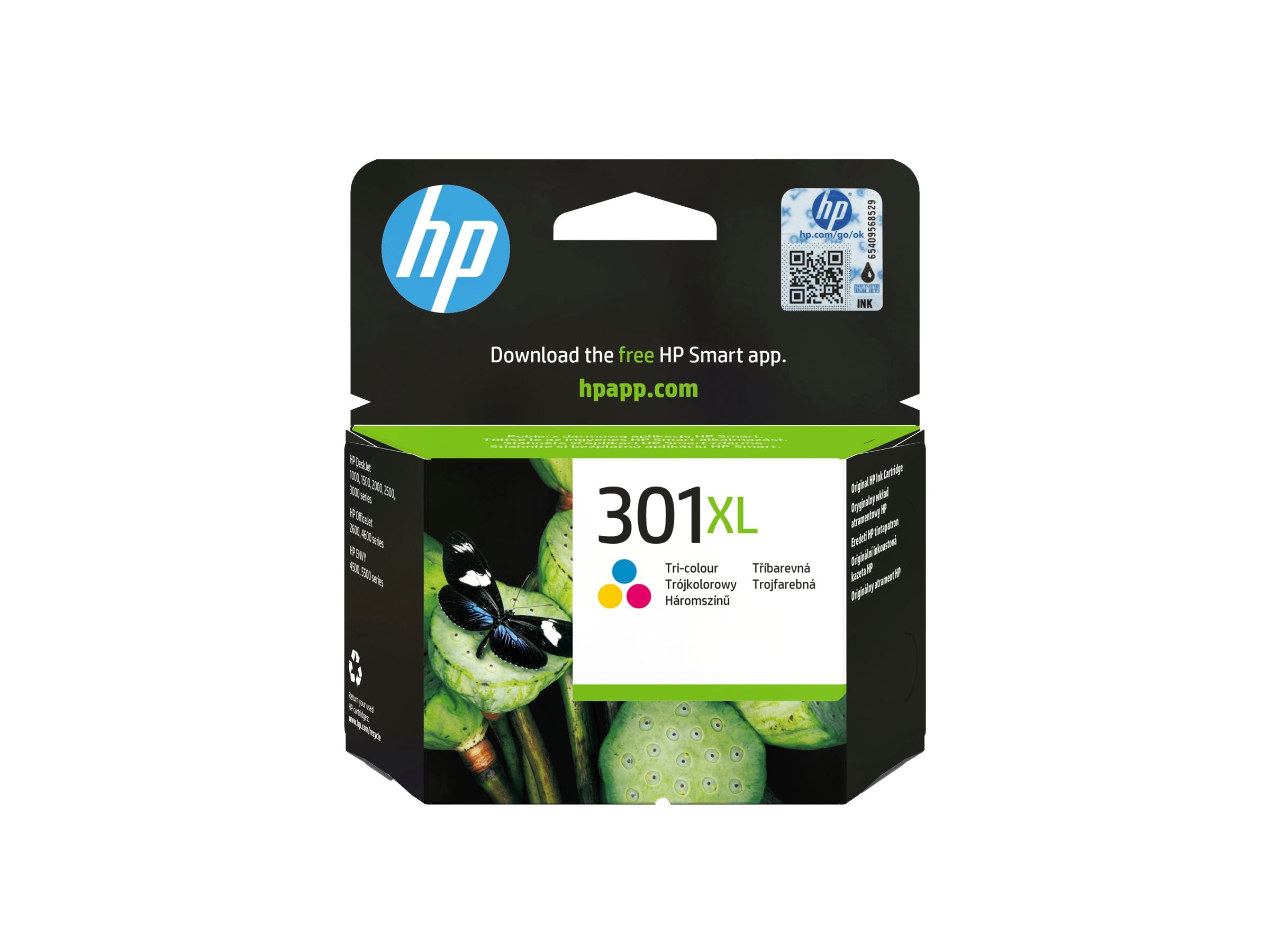 HP 301XL original Tintenpatrone CH564EE UUS Vorderansicht