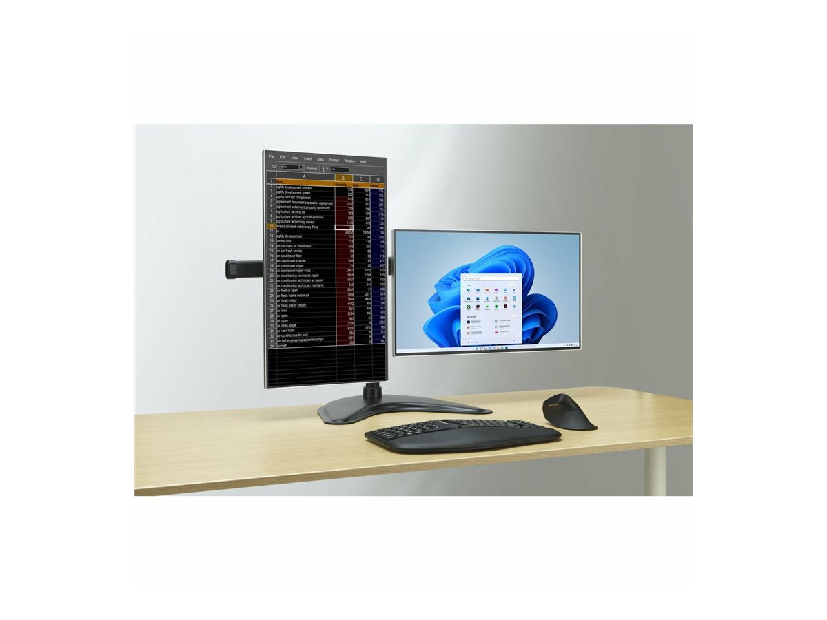KENSINGTON SmartFit Freestanding Duo Monitor Stand - Seitenansicht