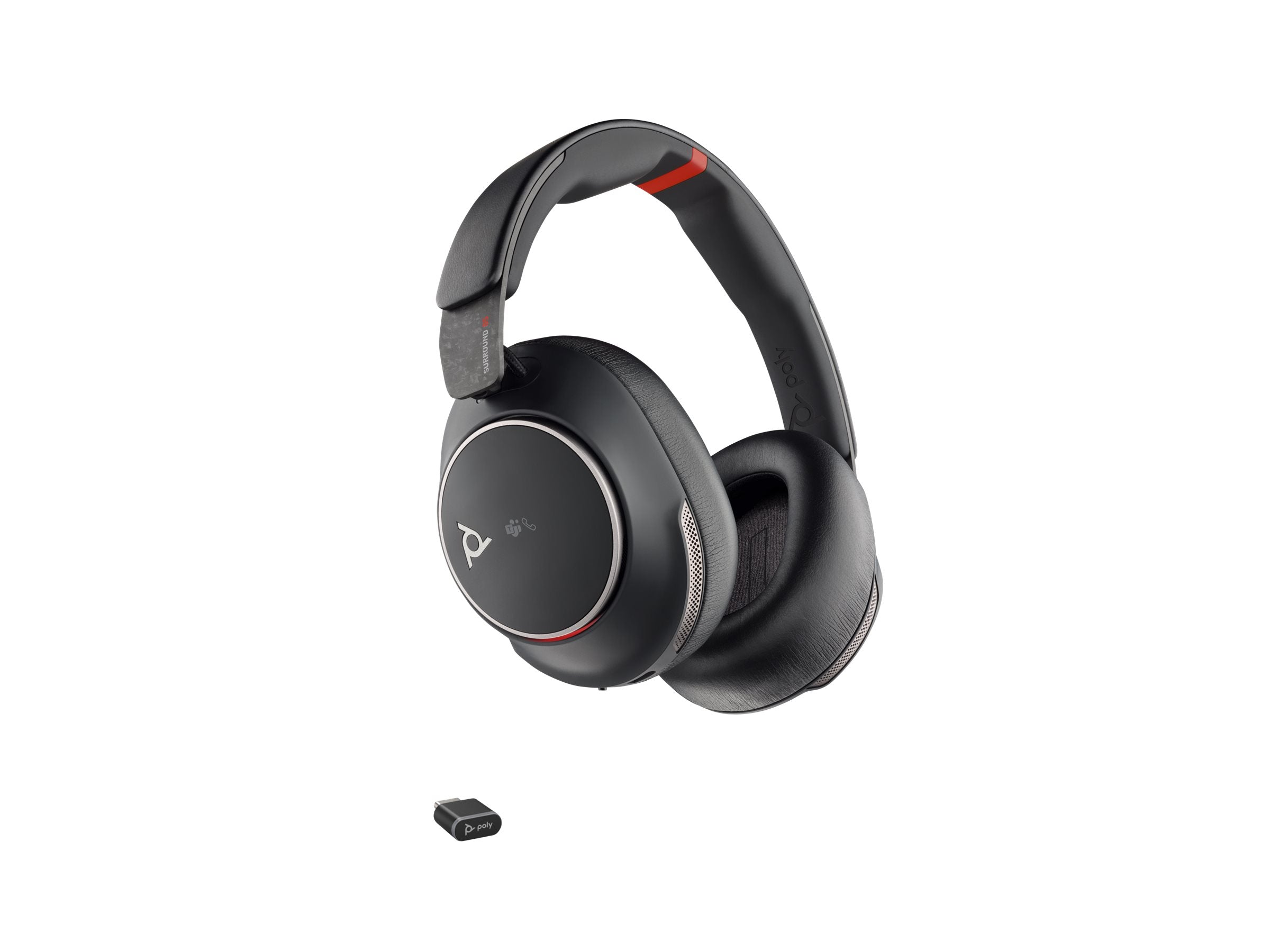 HP Poly Voyager Surround 85 UC Headset mit Ladehalterung