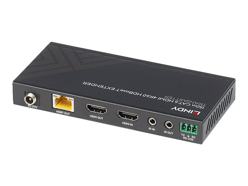 LINDY 150m Cat.6 HDMI 4K60 HDBaseT Extender Anschlussansicht