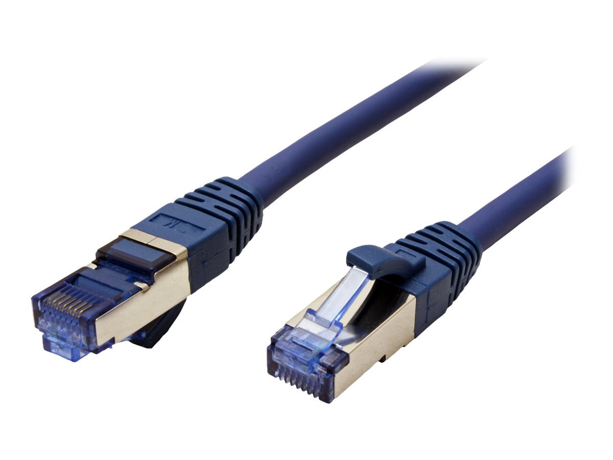 VALUE Patchkabel Kat.6A Class EA S/FTP PiMF LSOH blau 1m - Vorderansicht