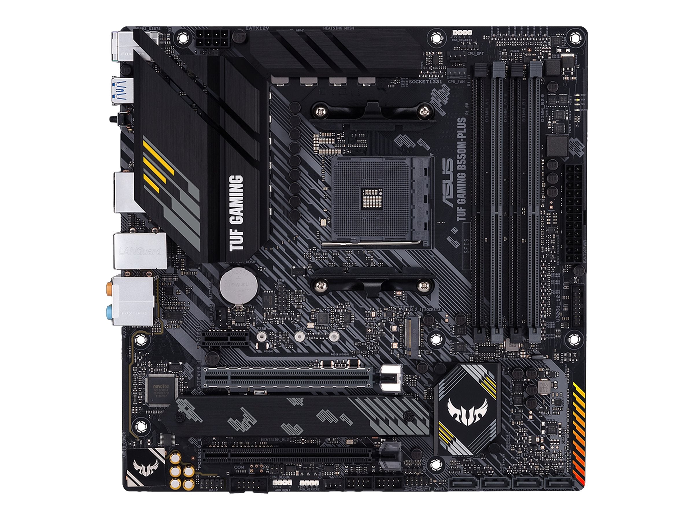 ASUS TUF GAMING B550M-PLUS mATX Mainboard Vorderansicht