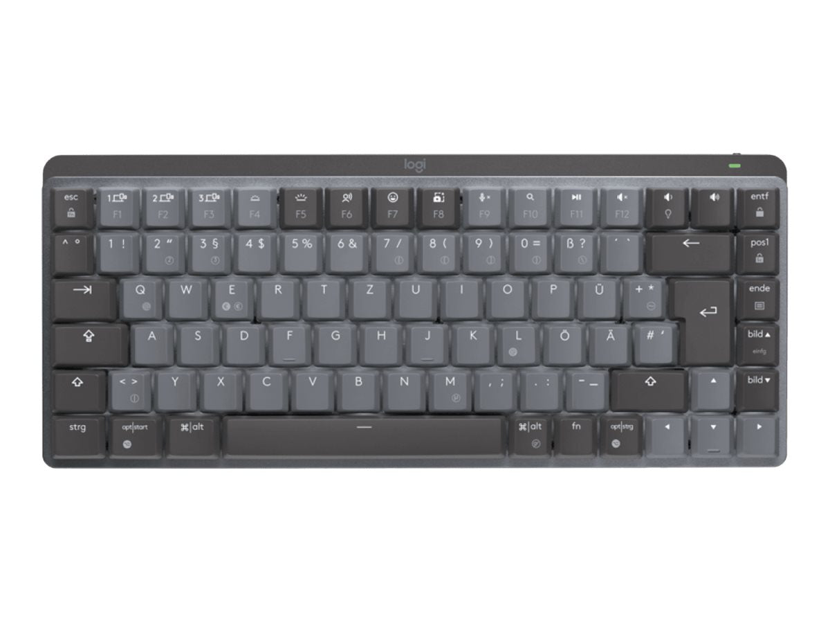 LOGITECH MX Mechanical Mini Minimalist Wireless Illuminated Keyboard - GRAPHITE - (DE) - CLICKY