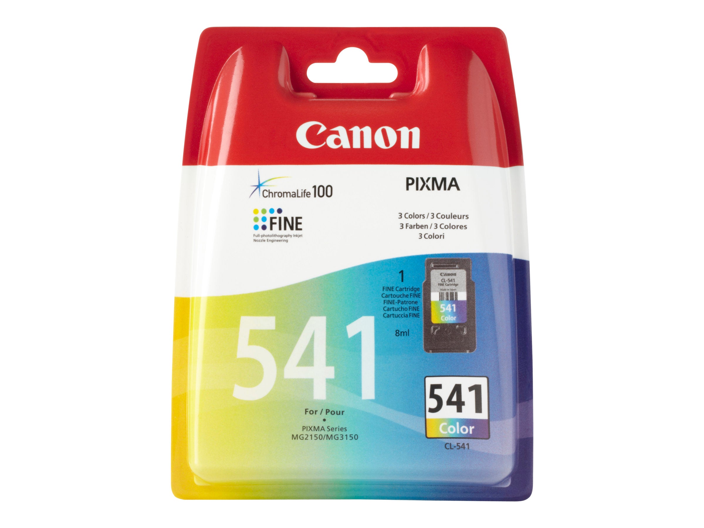 Vorderansicht der CANON 1LB CL 541 Color Ink Cartridge