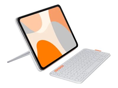 LOGITECH FLIP Folio Pale Grey Vorderansicht
