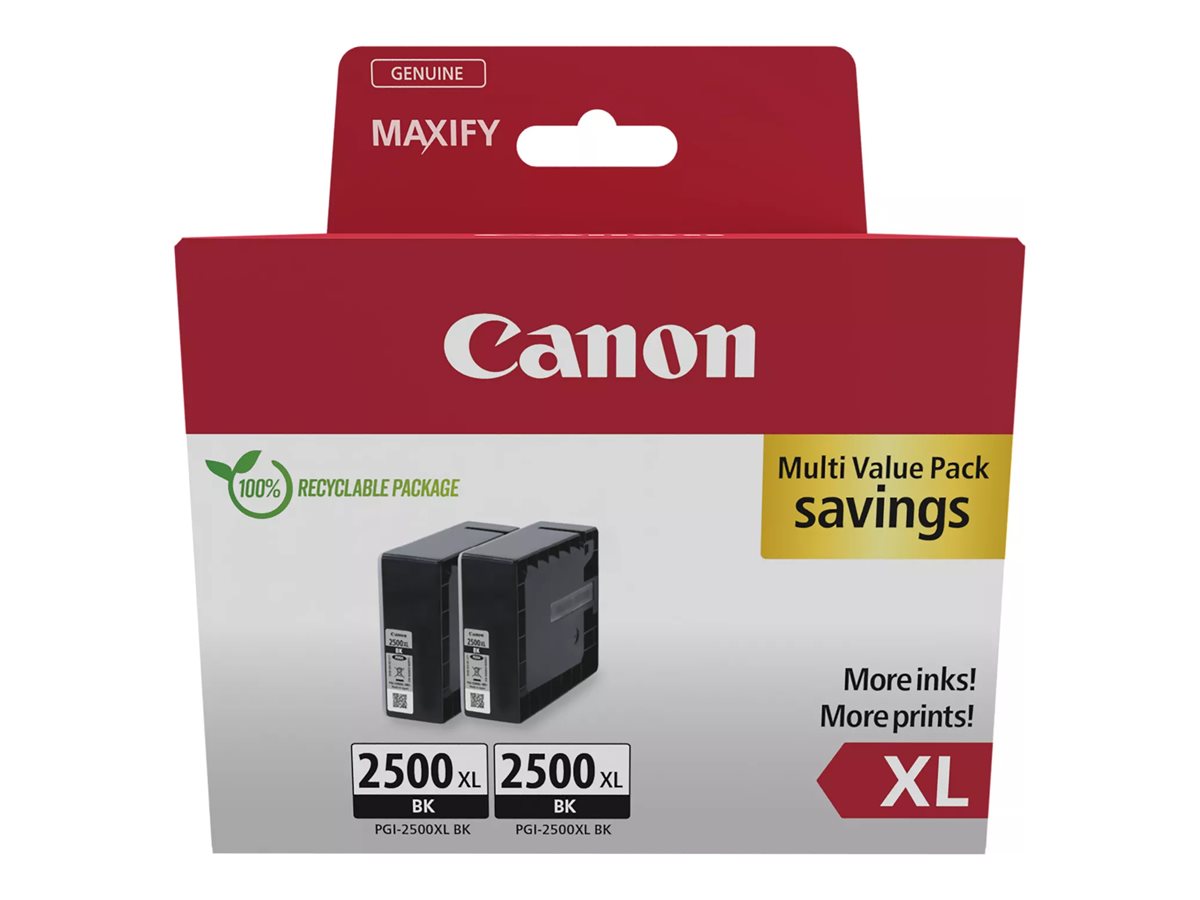 CANON PGI-2500XL Ink Cartridge BK TWIN Vorderansicht