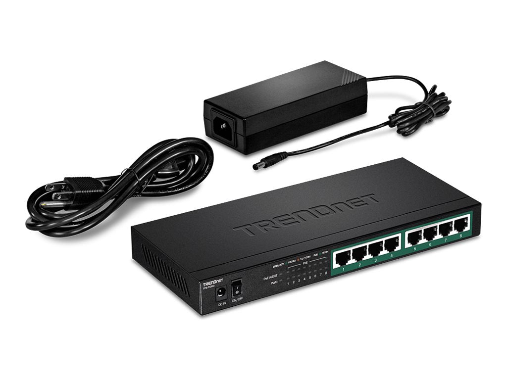 TRENDNET TPE-TG83 8-Port PoE Switch Vorderansicht
