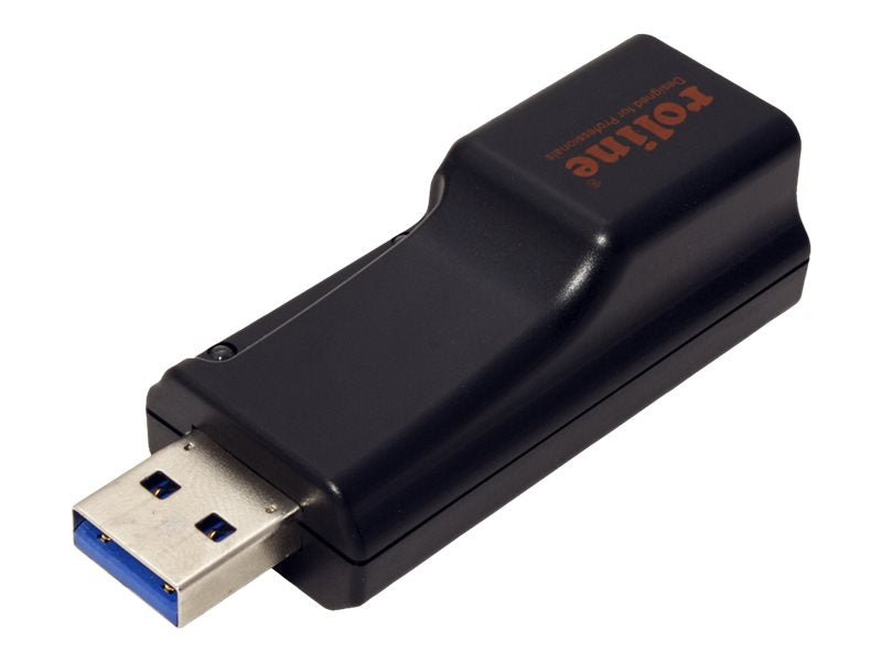 ROLINE USB 3.2 Gen 1 zu Gigabit Ethernet Konverter - Vorderansicht