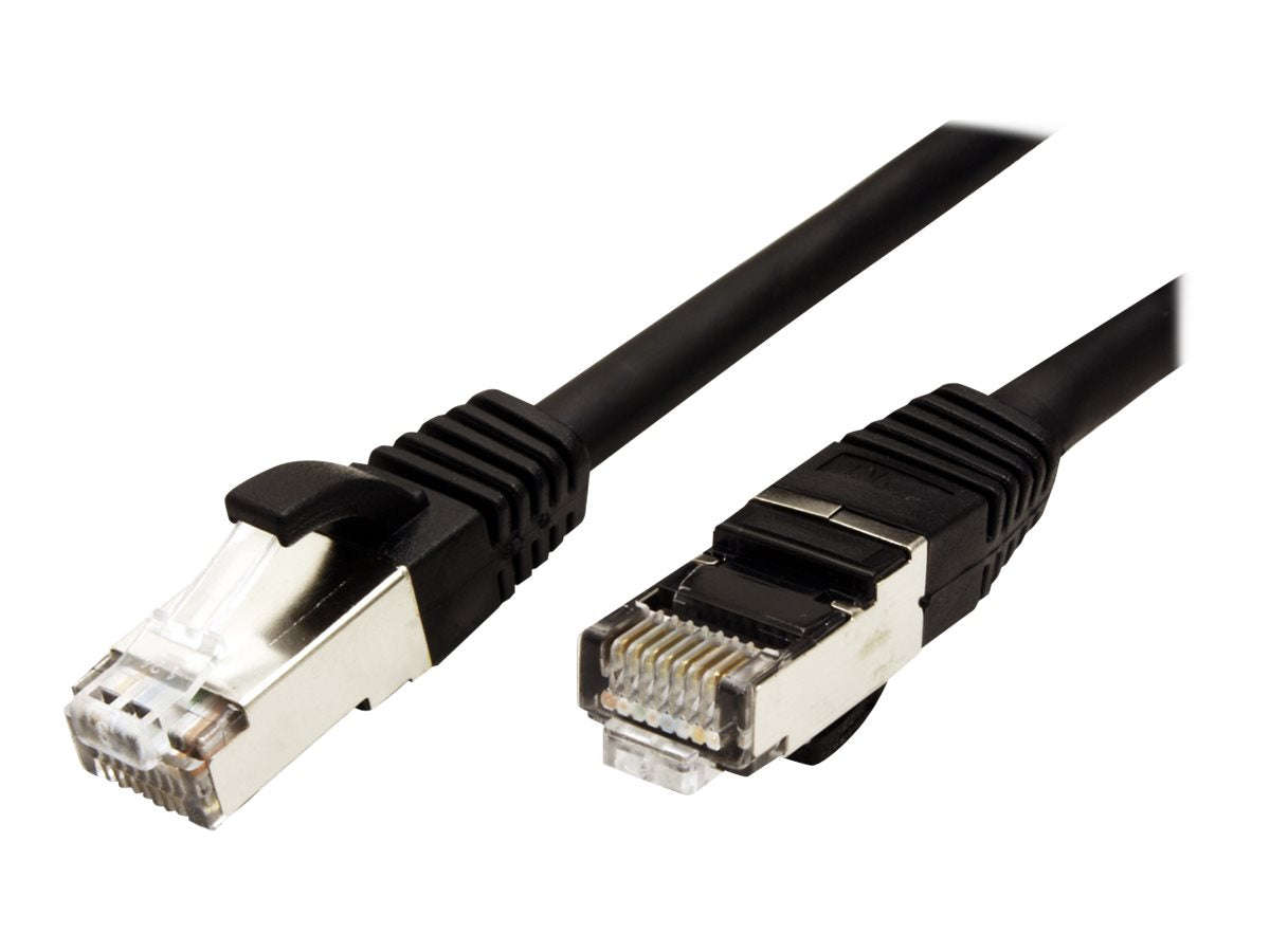 VALUE Patchkabel Kat.6 Class E S/FTP PiMF LSOH schwarz 5m - Vorderansicht