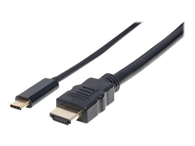 MANHATTAN USB Typ C auf HDMI-Adapterkabel 2m Detailansicht