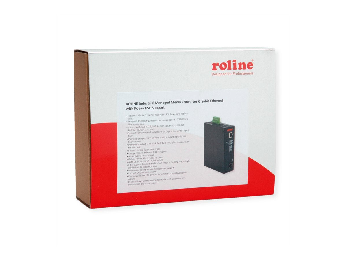 ROLINE Industrie Konverter Gigabit Ethernet - Verpackung