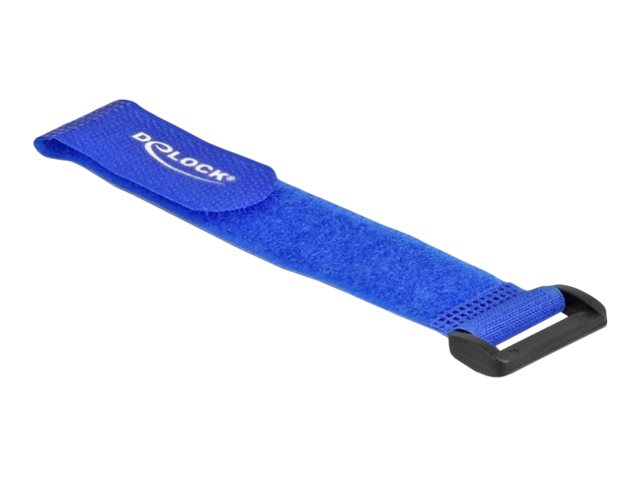 DELOCK Klett-Kabelbinder blau Vorderansicht
