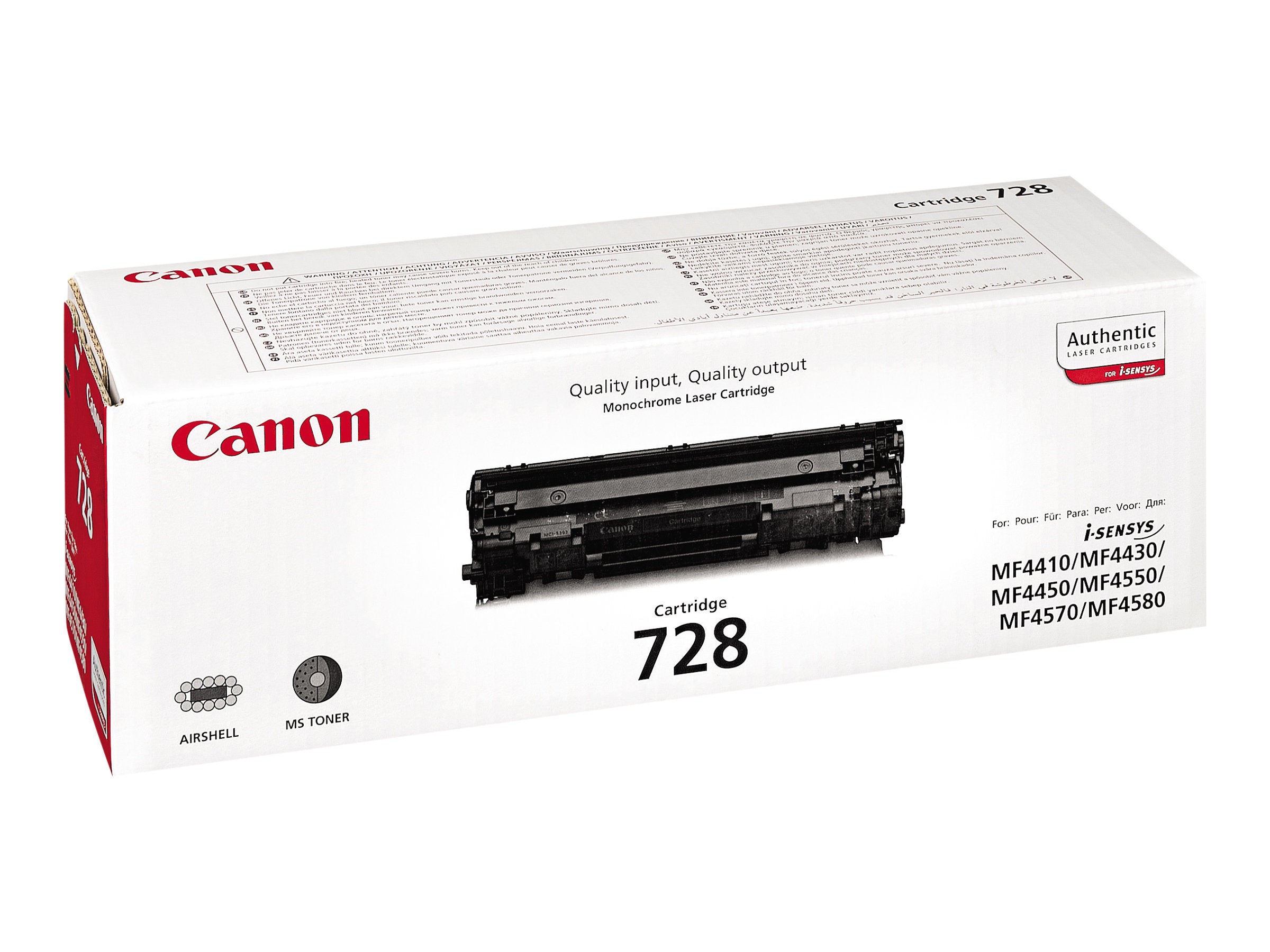 CANON CRG-728 Toner schwarz Vorderansicht