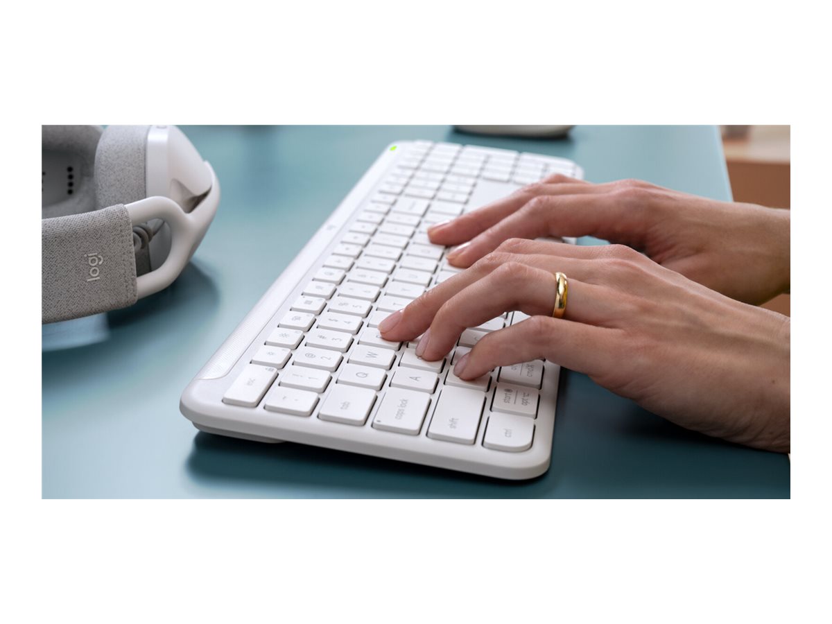 LOGITECH Signature Slim Wireless Keyboard K950 - Off White - INTL - INTNL-973 (US)