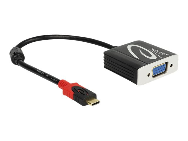 DELOCK Adapter USB Type-C Stecker > VGA Buchse DP Alt Mode - Vorderansicht