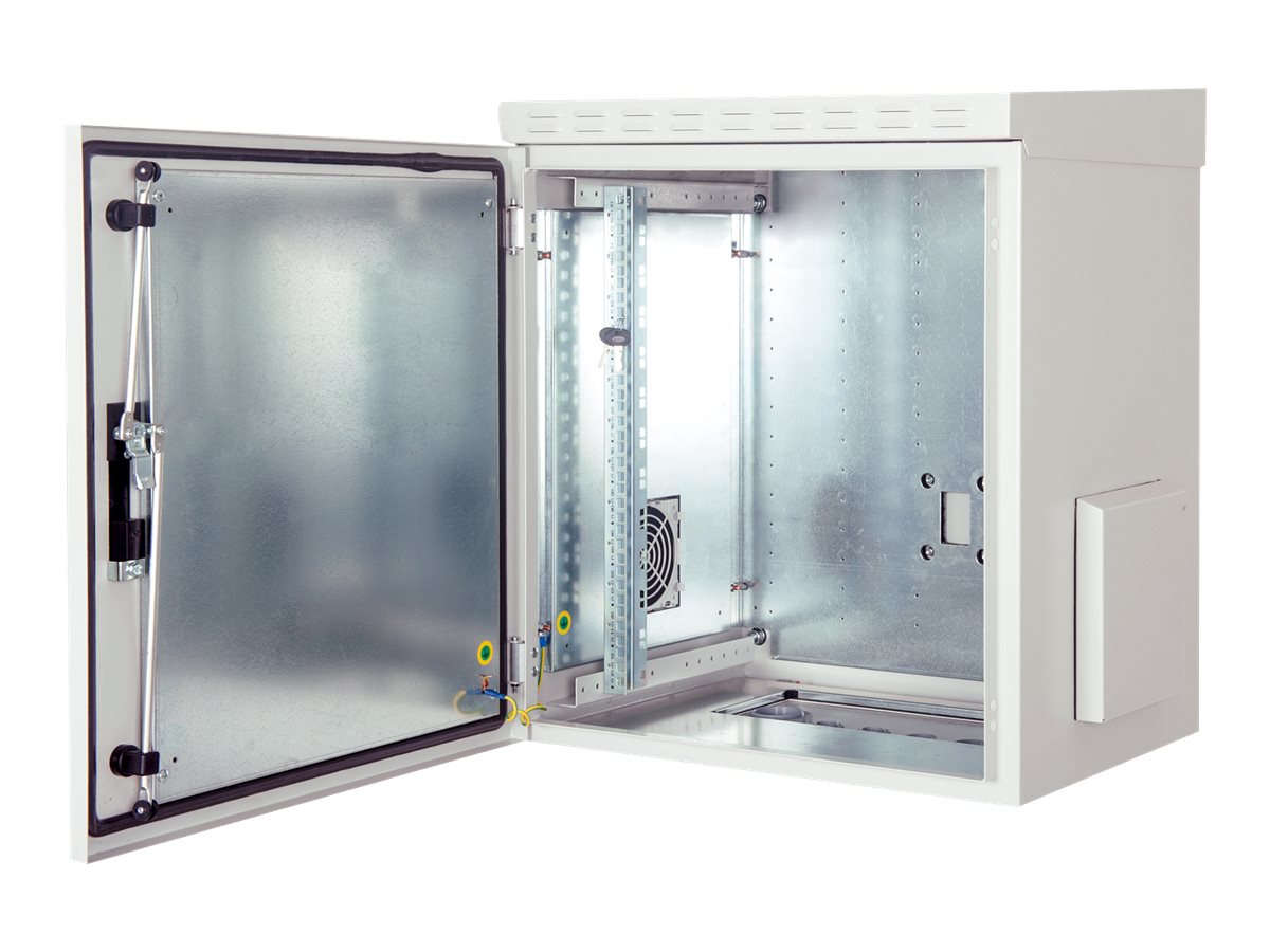 DIGITUS 24HE Wandgehäuse Outdoor IP55 Vorderansicht