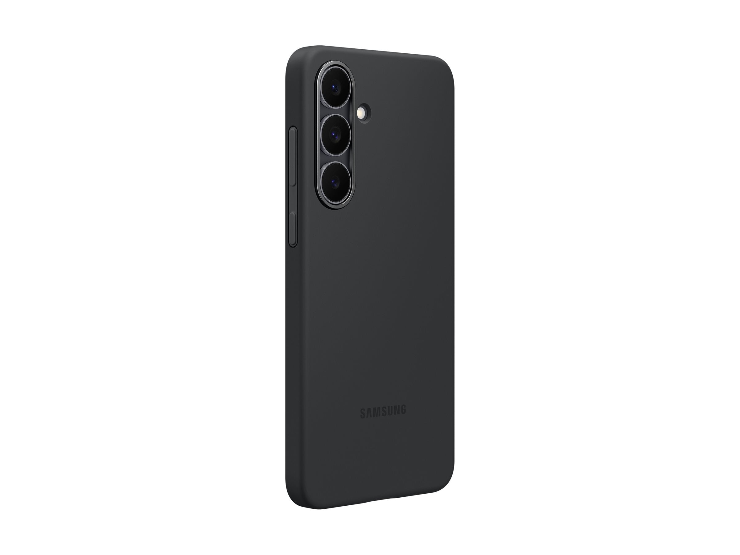 SAMSUNG Silicone Cover für Galaxy S25 FE Black in Anwendung