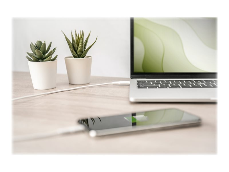 DIGITUS USB Daten Ladekabel Lightning - USB-C M/M 1,0m Vorderansicht