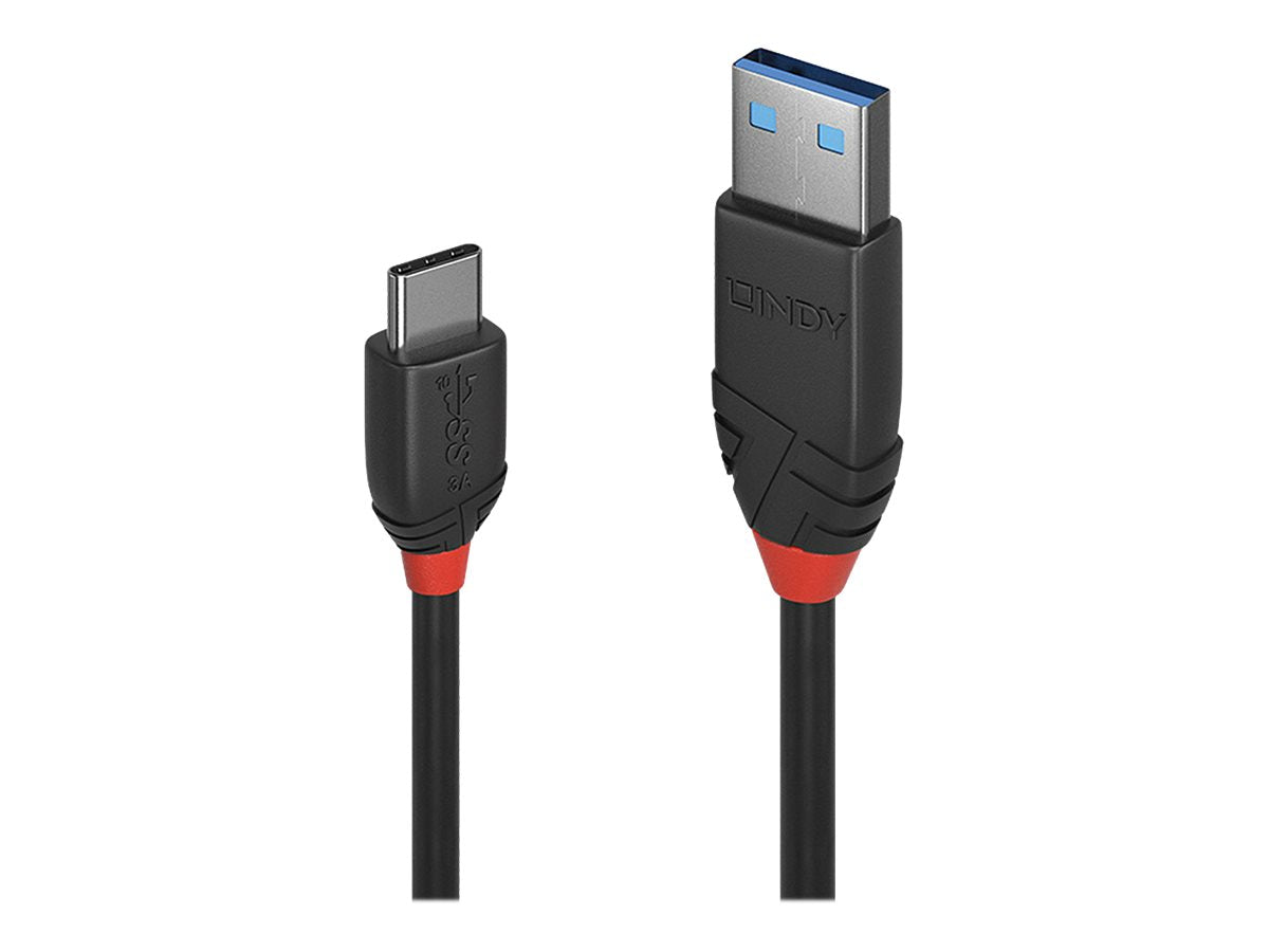 LINDY 0.15m USB 3.2 Typ A an C Kabel Vorderansicht