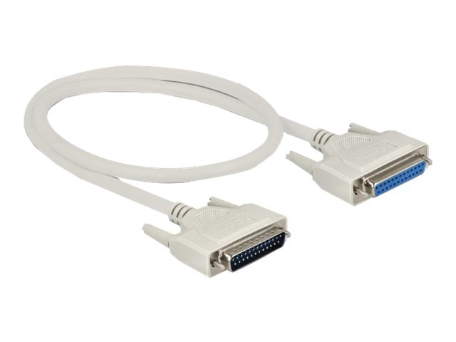 DELOCK Serielles Kabel D-Sub 25 Stecker zu Buchse 0,5m - Vorderansicht