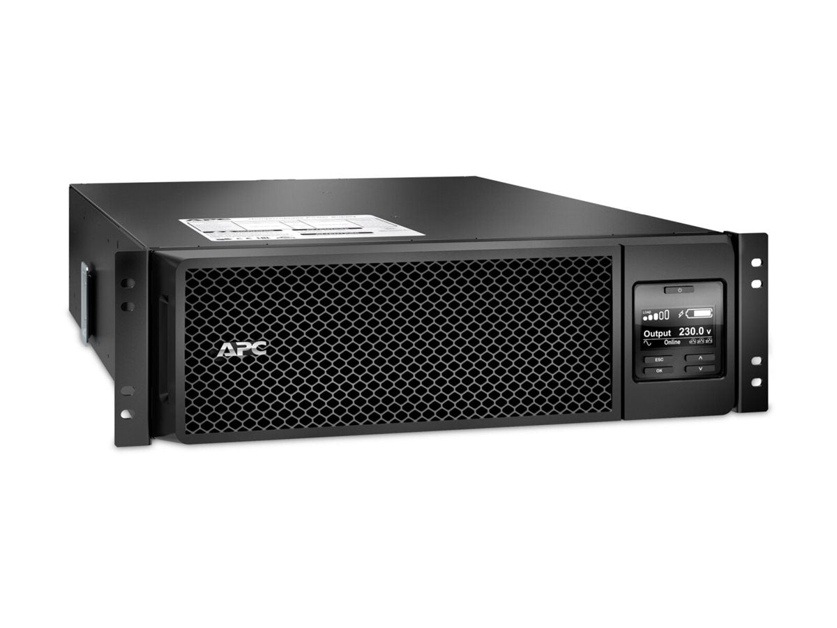 APC Smart-UPS SRT 5000VA RM UPS rack-mountable AC 230V 4500Watt 5000VA Ethernet 10/100 USB output connectors 12 3U Black