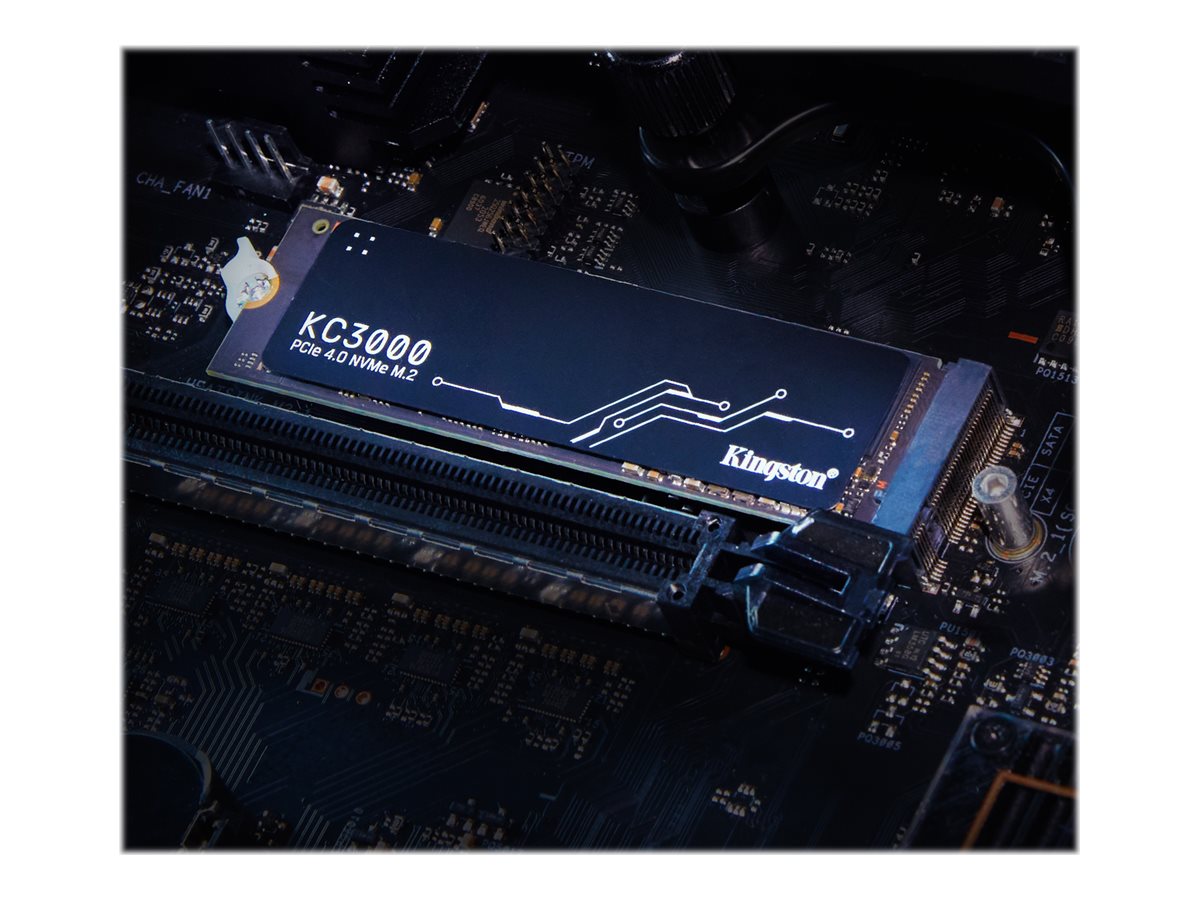 KINGSTON KC3000 1024GB PCIe 4.0 NVMe M.2 SSD Seitenansicht