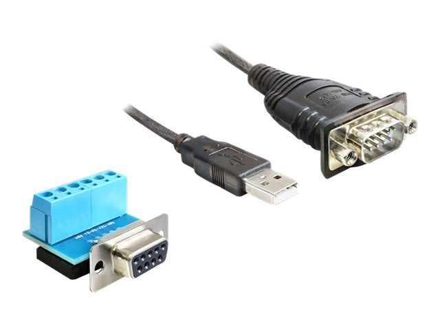 DELOCK Adapterkabel USB 2.0 > Seriell 1 x RS-422/485 FTDI - Vorderansicht