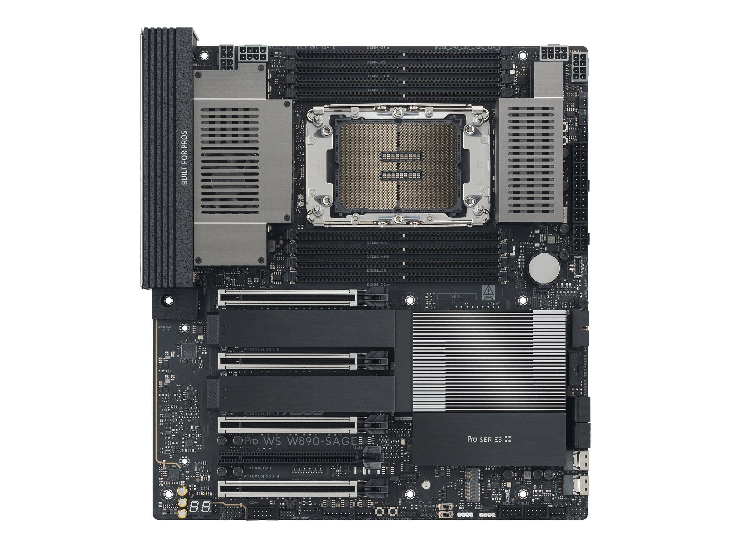 ASUS PRO WS W890-SAGE LGA4710-2 EEB Motherboard Vorderansicht
