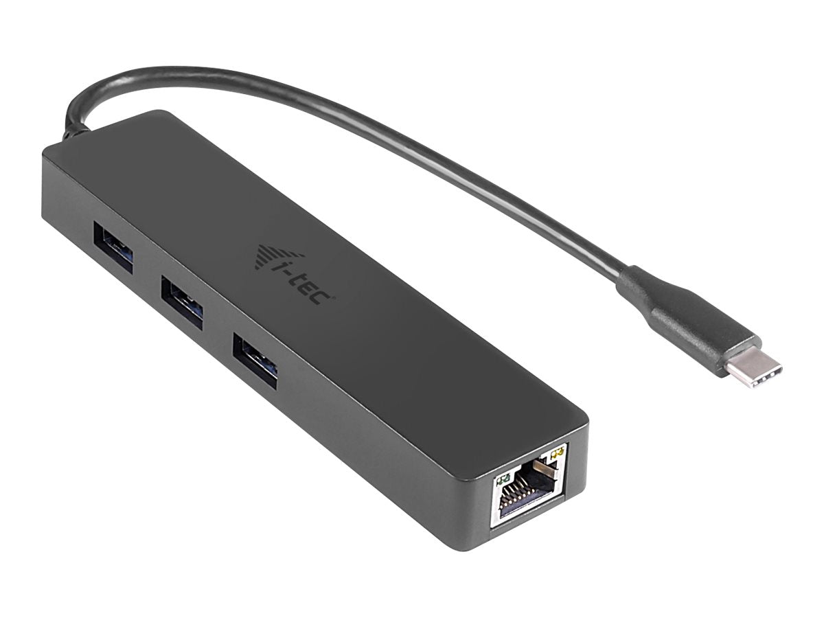 I-TEC USB C Slim HUB 3 Port Rückansicht