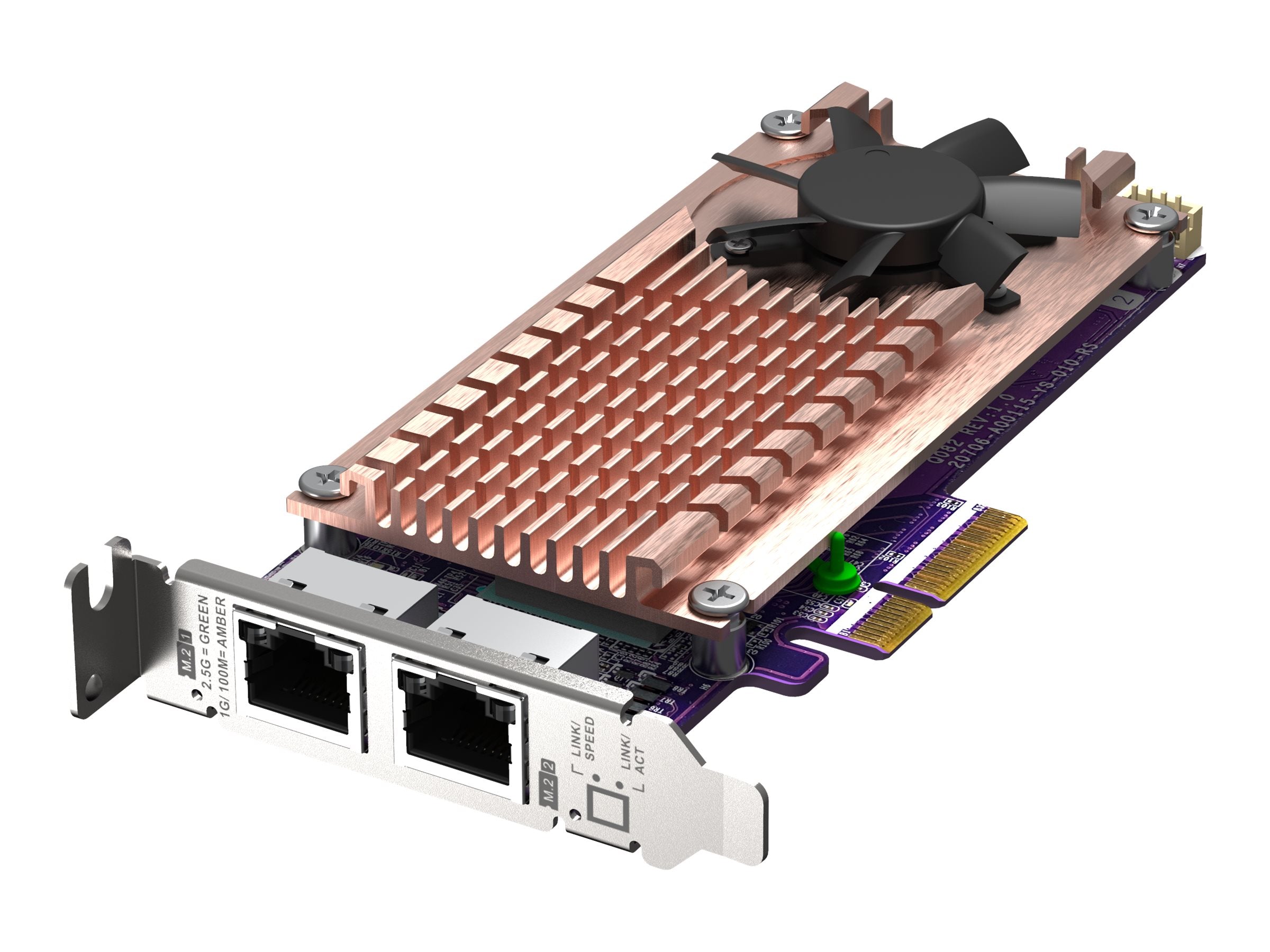 QNAP QM2-2P2G2T PCIe Erweiterungskarte Vorderansicht