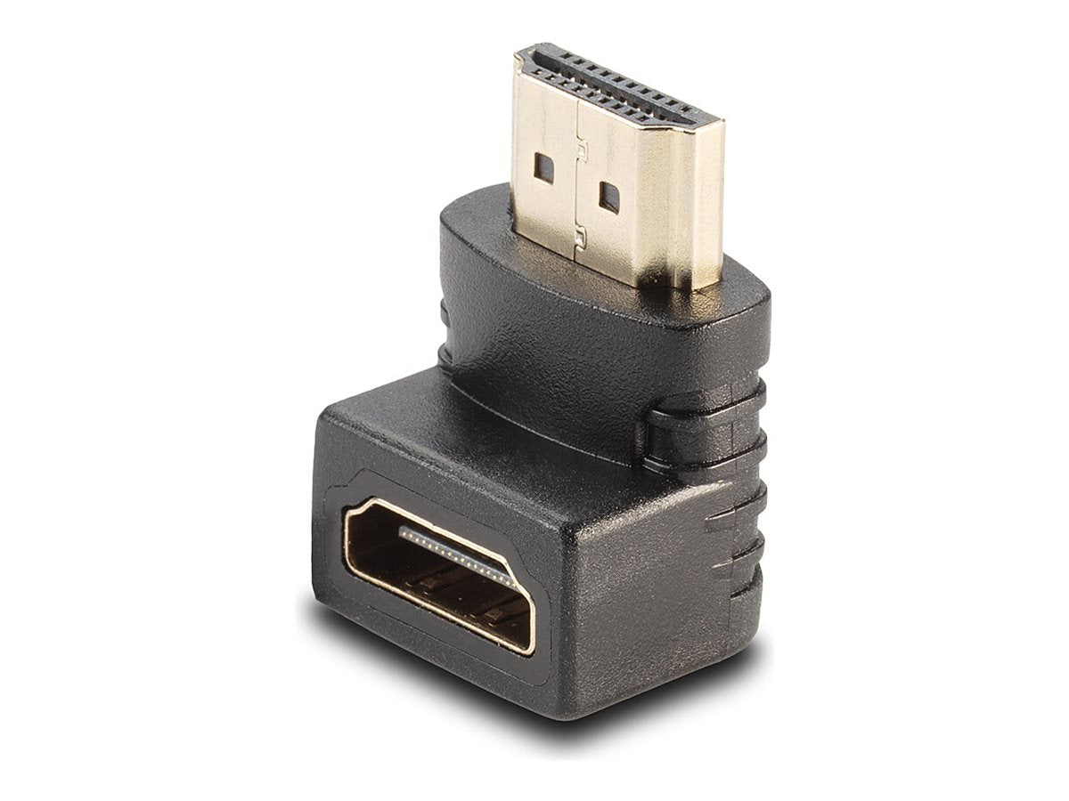 LINDY HDMI Adapter 90Grad nach unten Winkeladapter M F - Anschlussansicht