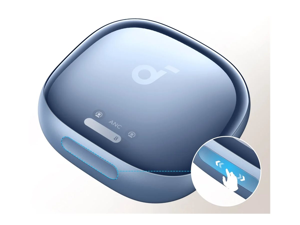 ANKER Soundcore Liberty 4 Pro light blue glossy True wireless Earbuds NC Smart Case Display mit Touch-Leiste ANC IPX5