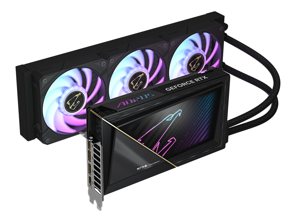 GIGABYTE AORUS GeForce RTX 5080 XTREME WATERFORCE 16GB Vorderansicht