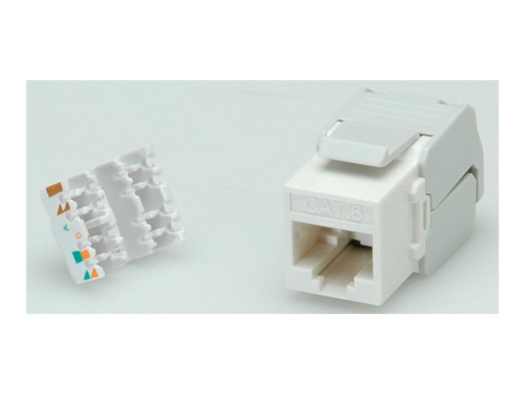 ROLINE Kat.6 Class E Keystone ungeschirmt werkzeuglos Verpackung