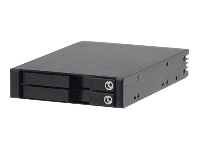 Vorderansicht des JJ COMPUTER JJ-2225TL SATA Mobile Rack aluminium