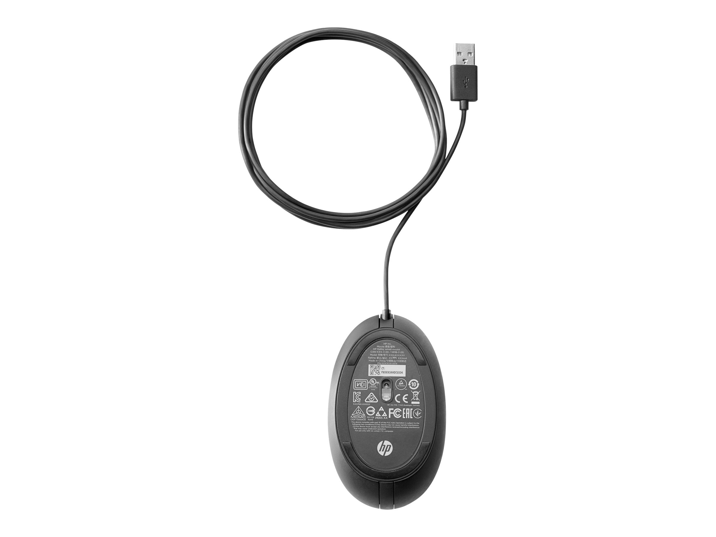 HP Wired 320M Mouse Vorderansicht