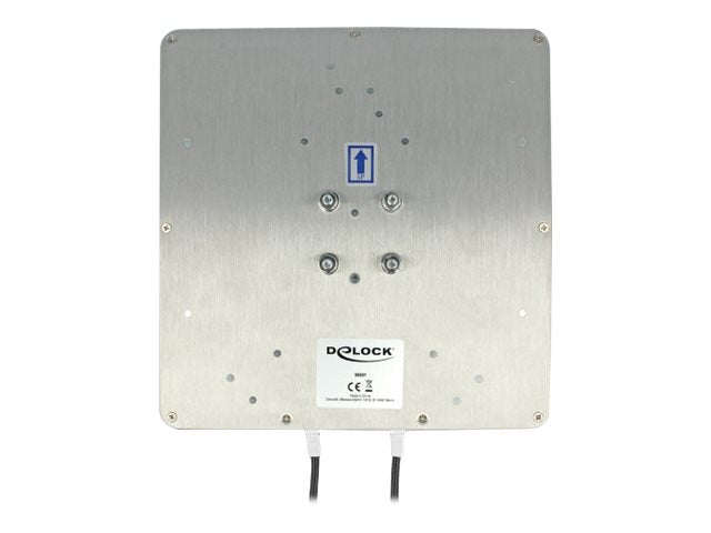 DELOCK LTE MIMO Antenne 2 x SMA Stecker 8 dBi direktional mit Anschlusskabel RG-58 10 m weiss outdoor