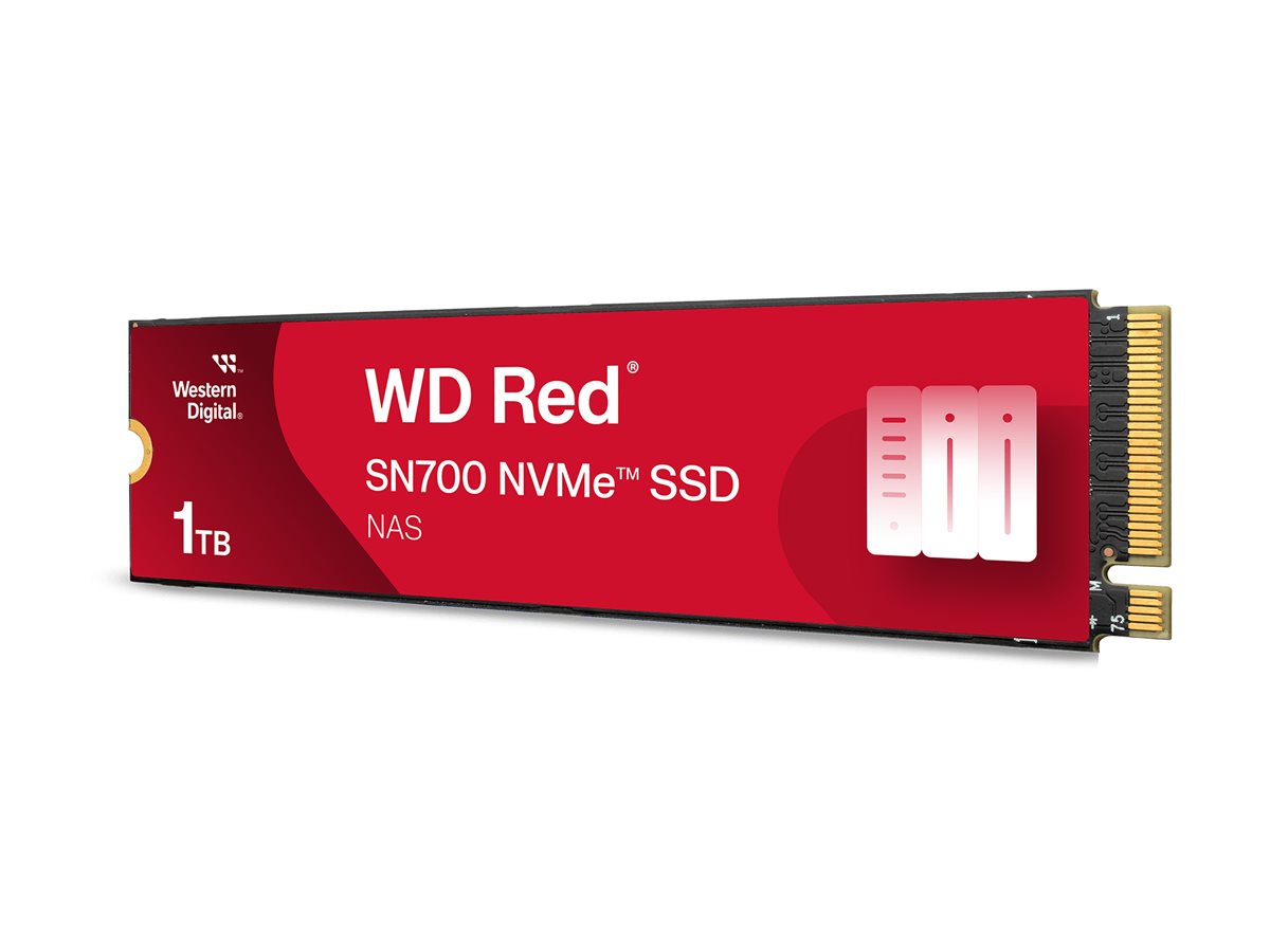WD Red SSD SN700 NVMe 1TB M.2 2280 PCIe Gen3 8Gb/s internal drive for NAS devices POWERED BY SANDISK
