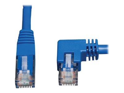 EATON TRIPPLITE Right-Angle Cat6 Gigabit Molded UTP Ethernet Cable RJ45 Right-Angle M to RJ45m Blue 5 ft. 1