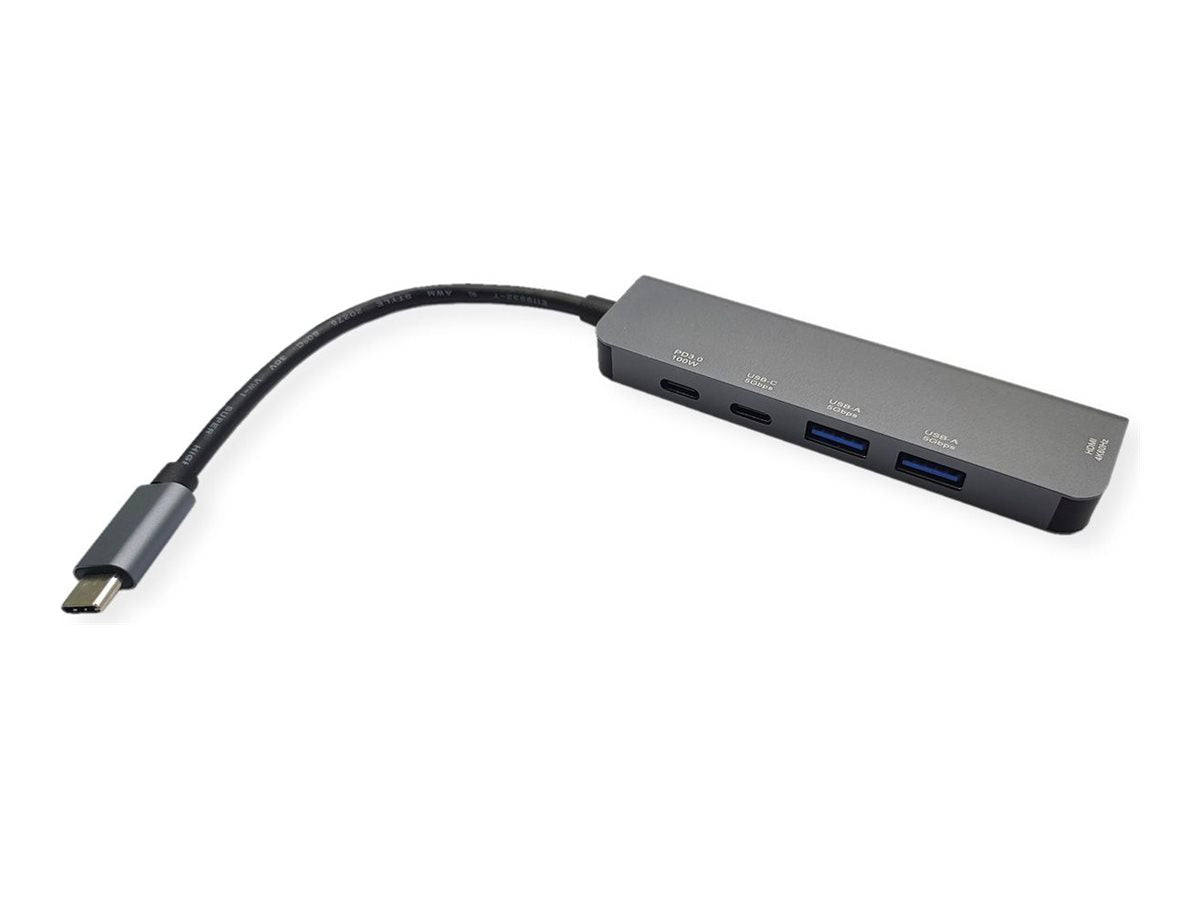 VALUE USB Typ C Dockingstation HDMI 4K60 Vorderansicht