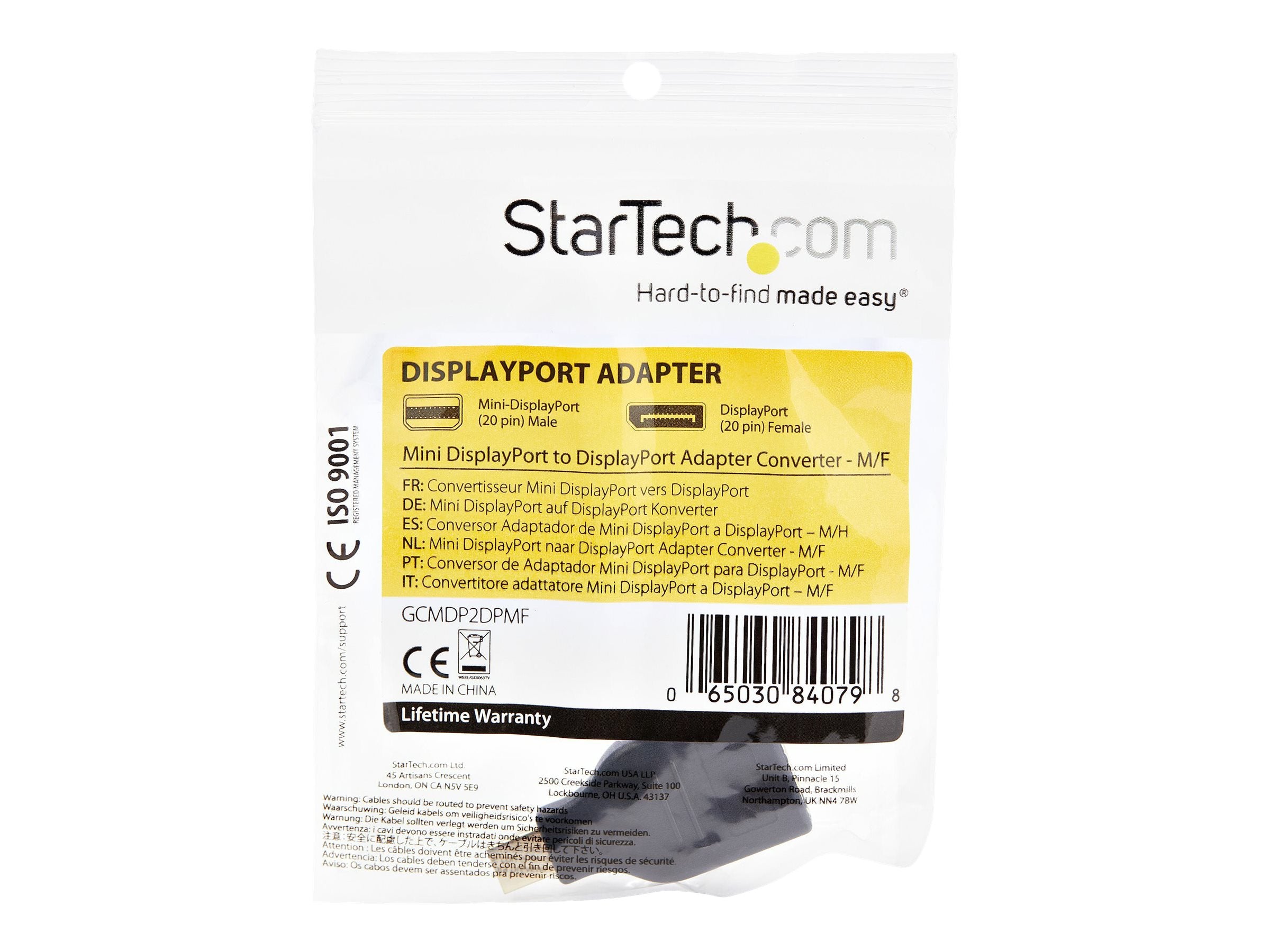 STARTECH.COM Mini DisplayPort to DisplayPort Adapter Converter - M/F Vorderansicht