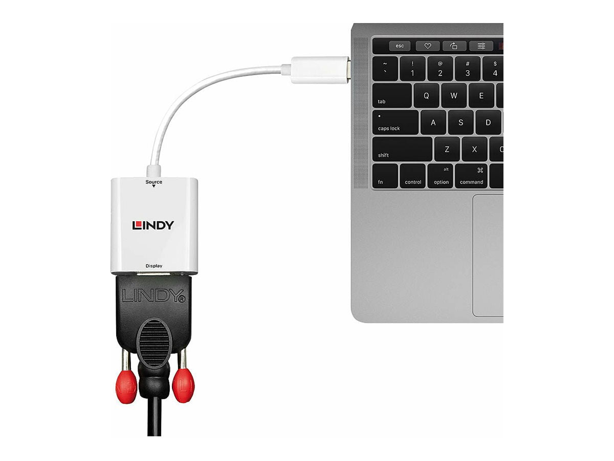 LINDY USB Typ C auf VGA Konverter Vorderansicht