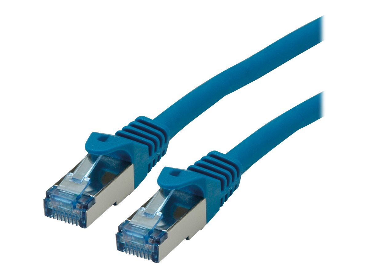 ROLINE Patchkabel Kat.6A S/FTP PiMF Component Level LSOH blau 1m