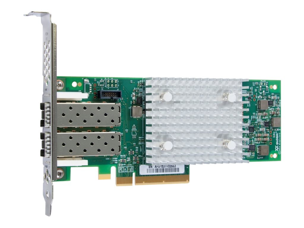 LENOVO ISG ThinkSystem QLogic QLE2742 PCIe 32Gb 2-Port SFP+ Fibre Channel Adapter - Vorderansicht