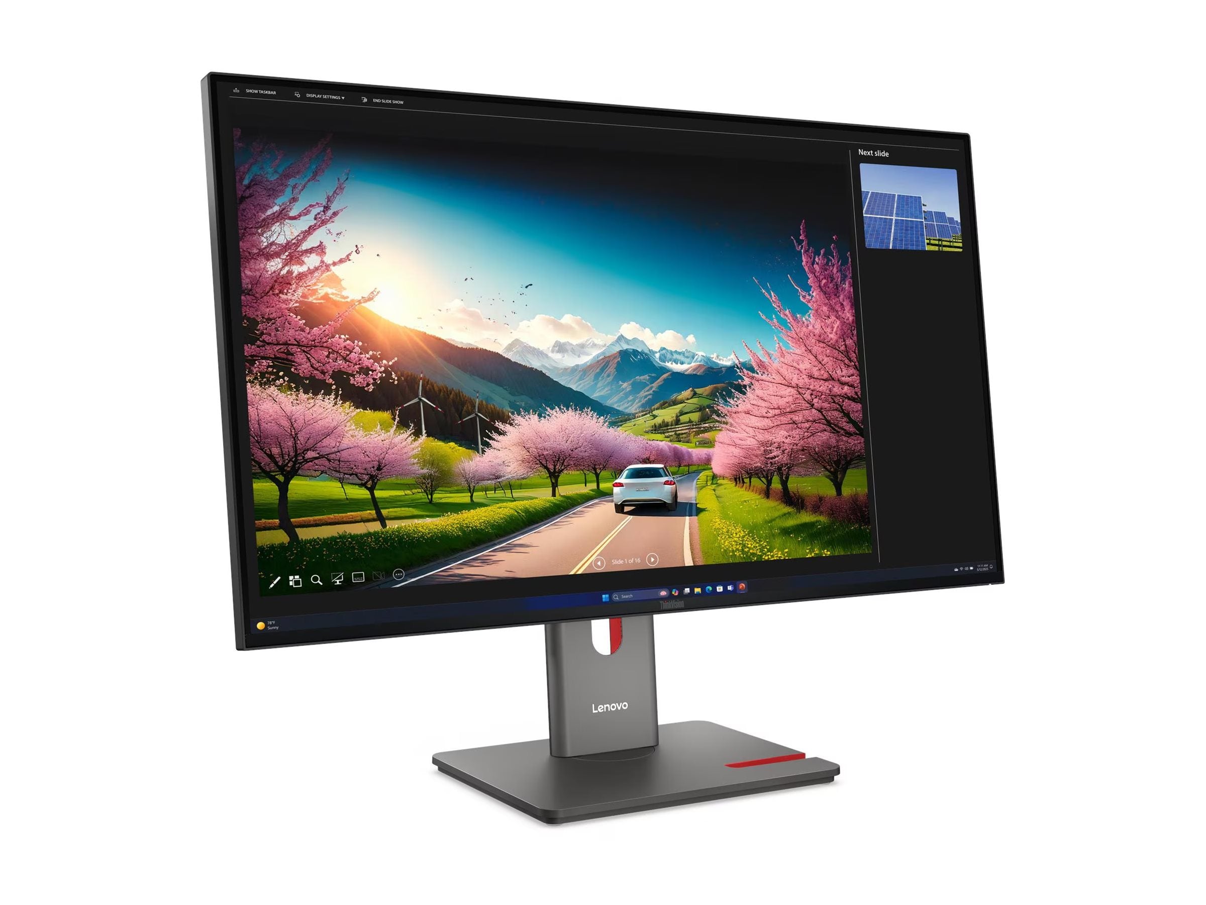 LENOVO ThinkVision P32UD-40 Monitor Rückansicht