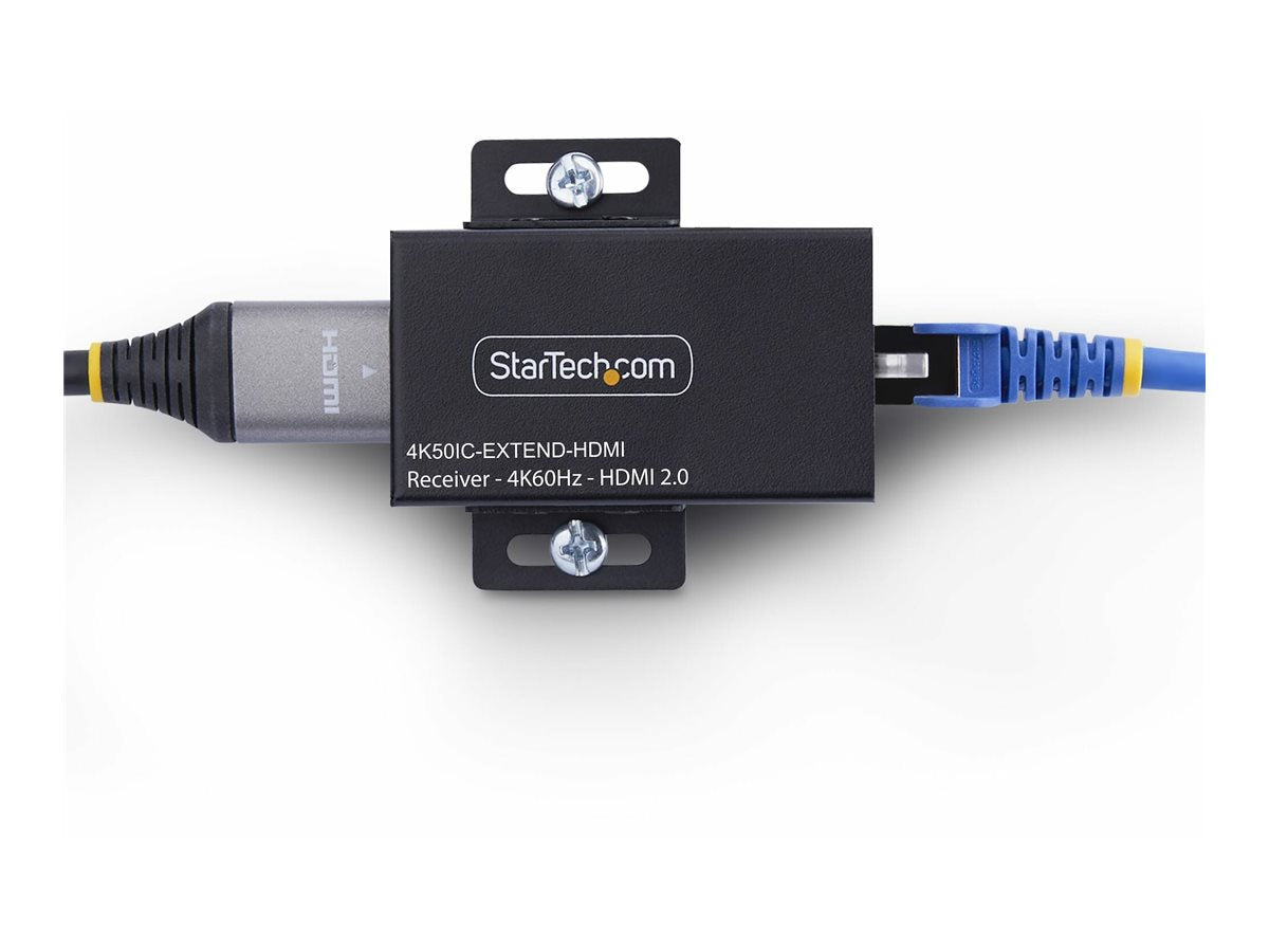STARTECH.COM HDMI uber Netzwerkkabel Extender CAT5e/CAT6 4K 60Hz HDMI via Ethernet max.60m Power Over Cable HDMI uber LAN