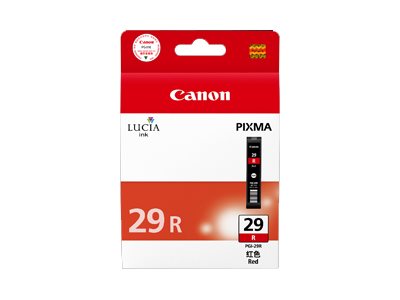 CANON PGI-29 R Tinte rot im Einsatz